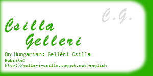 csilla gelleri business card